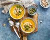 Velouté de carottes aux lentilles corail, cumin et lait de coco