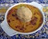 Gratin de mangue et sa glace de pain d'épices