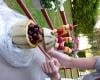 Brochettes de melon aux fruits rouges