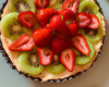 Tarte aux fraises et kiwis