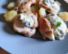 Poulet aux poires et gorgonzola