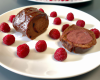 Timballe de chocolat aux framboises