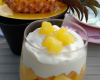 Gourmandise à l'ananas et sa crème chiboust