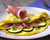 Crêpe farçi au jambon blanc et courgette