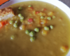 Soupe de pois cassés au curry