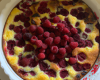 Clafoutis aux framboises.