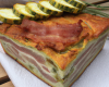 Cake lardon courgette