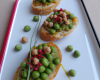 Tartines aux pois chiches