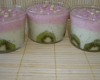 Duo de mousses : fraise et kiwi