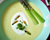 Velouté d'asperges et chèvre