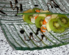 Millefeuille kiwi pomme au surimi.