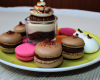 Mousse au mascarpone au chocolat et aux macarons