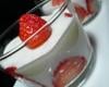 Mousse de yaourt aux fraises