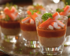 Verrines de thon, tomates, surimi