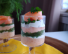 Verrine de Saumon sur une mousse de boursin