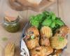 Madeleines au pesto et Mix Salade Le Sillon