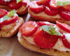 Fraises en tartine