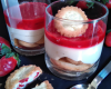 Verrine de fraises et biscuits de Reims