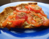 Tarte aux tomates et à la moutarde à l'ancienne