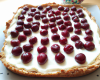 Tarte aux cerises et fromage blanc