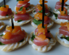 Canapés aux pêches