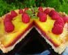 Tarte lemon curd-framboises curd