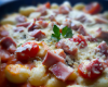 Gratin de gnocchis sauce tomate et jambon