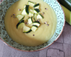 Velouté de courgettes concombre  & Etorki