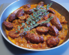 Rougail de saucisses au safran et au thym