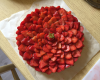 Tarte aux fraises traditionnelle à la crème pâtissière