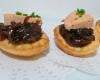 Mini-tartelettes au Foie Gras et au Confit d'Oignons