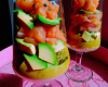 Ma verrine aux 2 saumons, avocat au pamplemousse