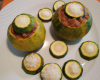 Courgettes rondes farcies au riz