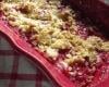 Crumble pomme-fraises aux flocons d'avoine