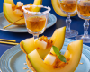 Coupes de melon au rhum blanc