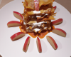 Millefeuille de pommes au four et glace aux marrons