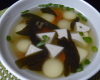 Lisettes au soja, bouillon façon dashi