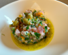 Tartare de dorade normande au gingembre et à l'huile d'olive