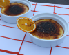 Crème brûlée maison au chocolat et à l'orange