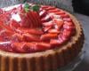 Tarte renversée aux fraises