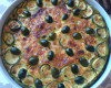 Flan de courgettes aux olives