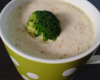 Crème de brocoli en cappuccino