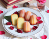 Financiers au litchis et à la rose