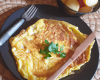 Omelette de pommes de terre au gruyère