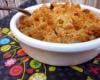 Crumble de nougat aux poires fondantes