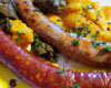 Morue safranée et merguez