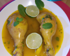 Cuisse de dinde glacée au citron et curry