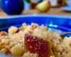 Crumble sucré et salé à la poire au bleu d'Auvergne