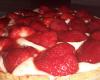 Tarte aux fraises traditionnelle à la crème pâtissière