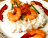 Riz poivron crevettes